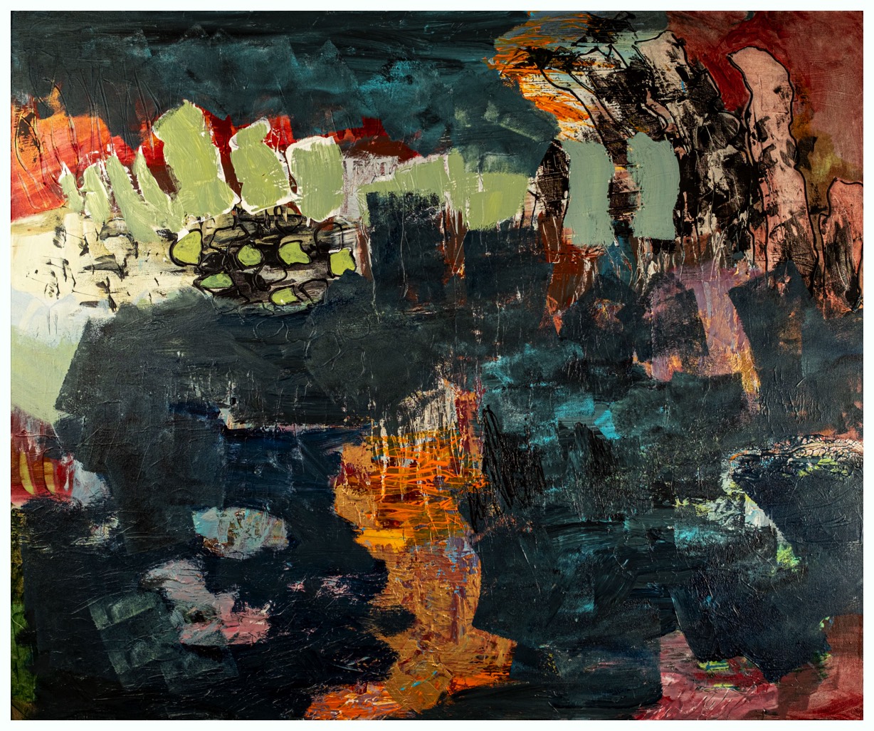 Tidlig morgen 100 x 120 cm 6500 kr