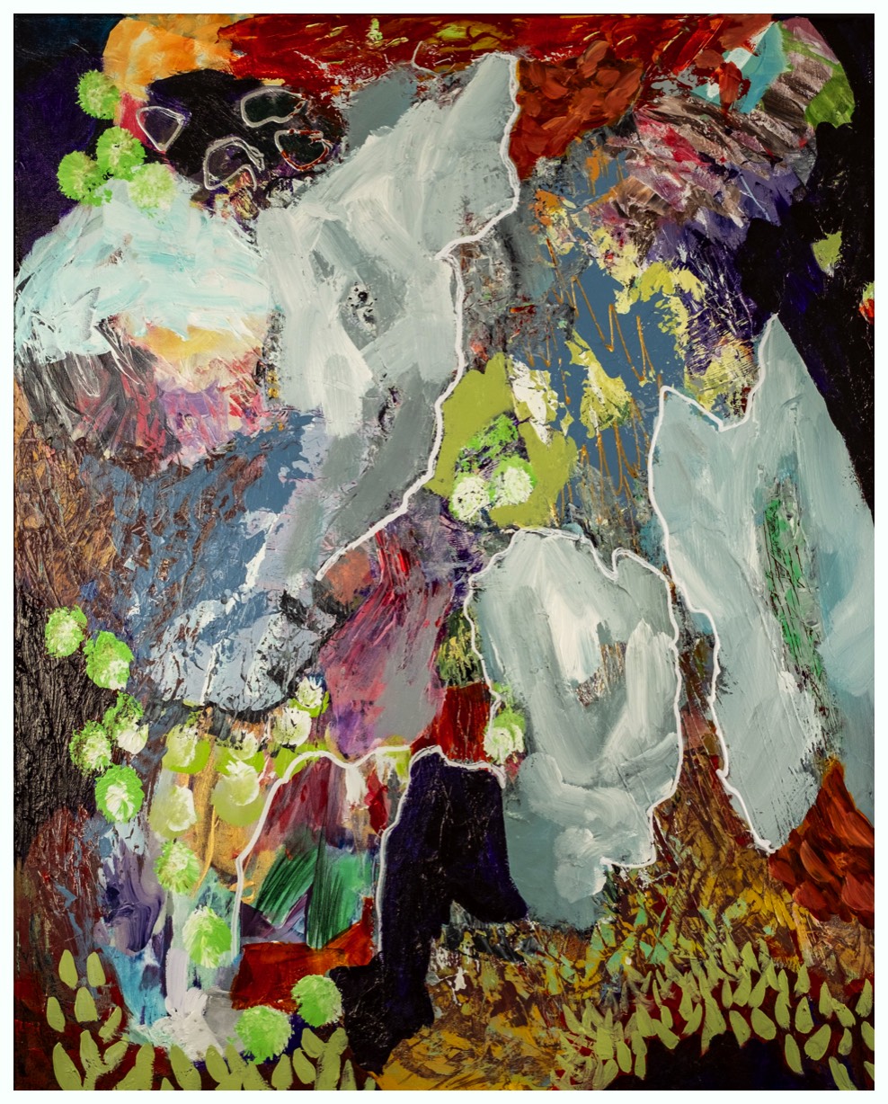  Spøgelser 100 x 80 cm 5500 kr