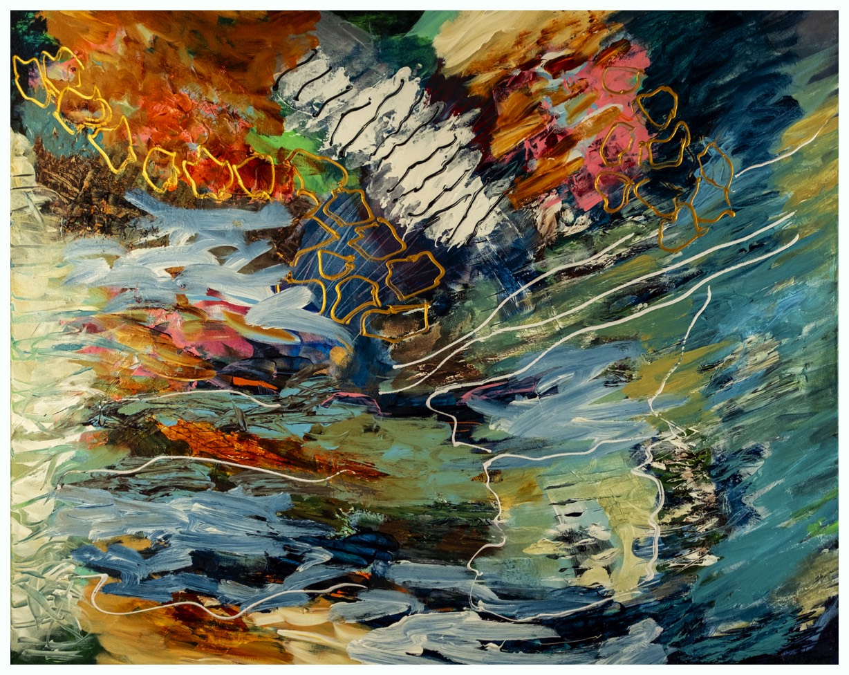 Strømhvirvel 80 x 100 cm 5500 kr