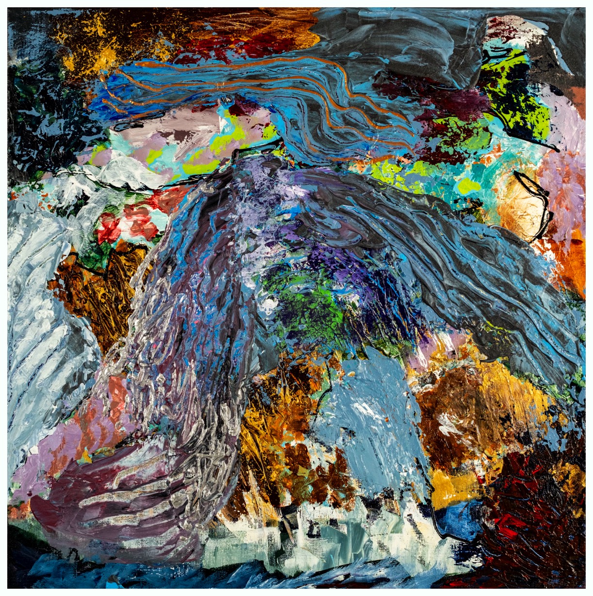 Brænding III 50 x 50 cm 2000 kr