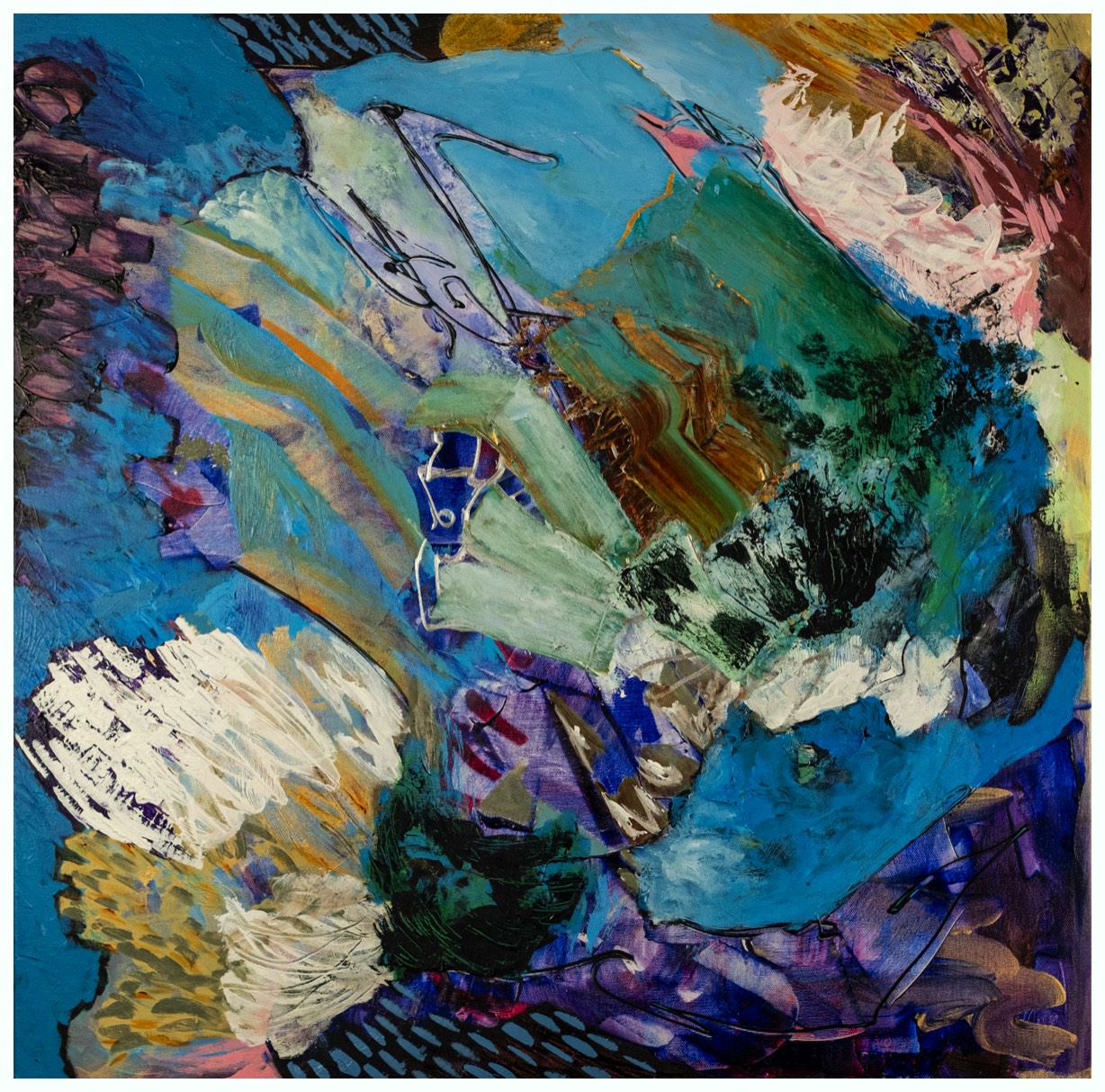 Havbund II 80 x 80 cm 5500 kr